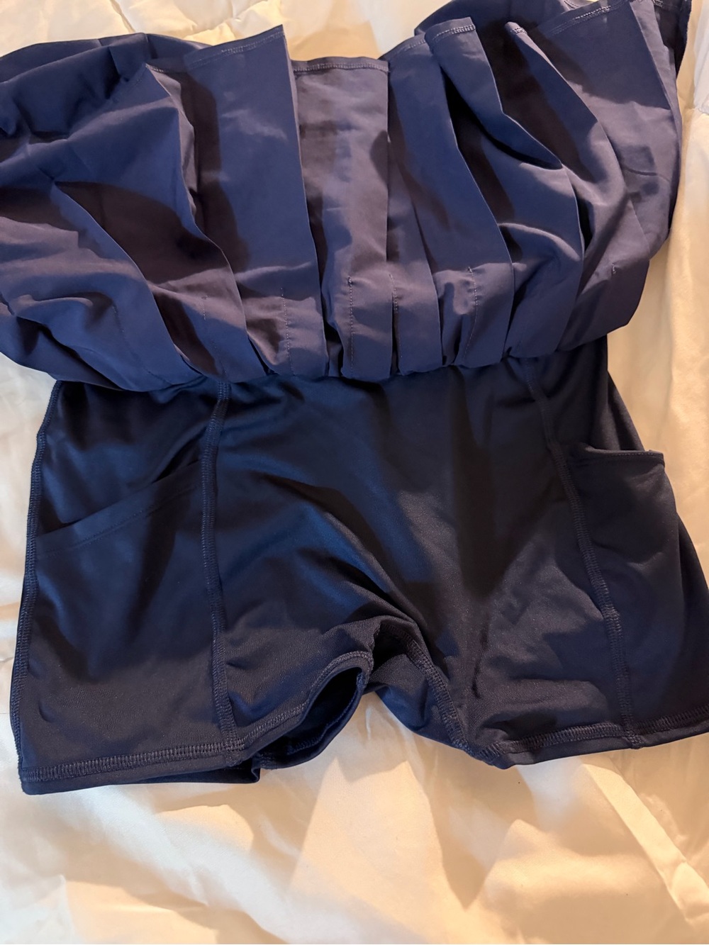 ALO Yoga Navy Pleated Tennis Skirt - Picture 2 of 2